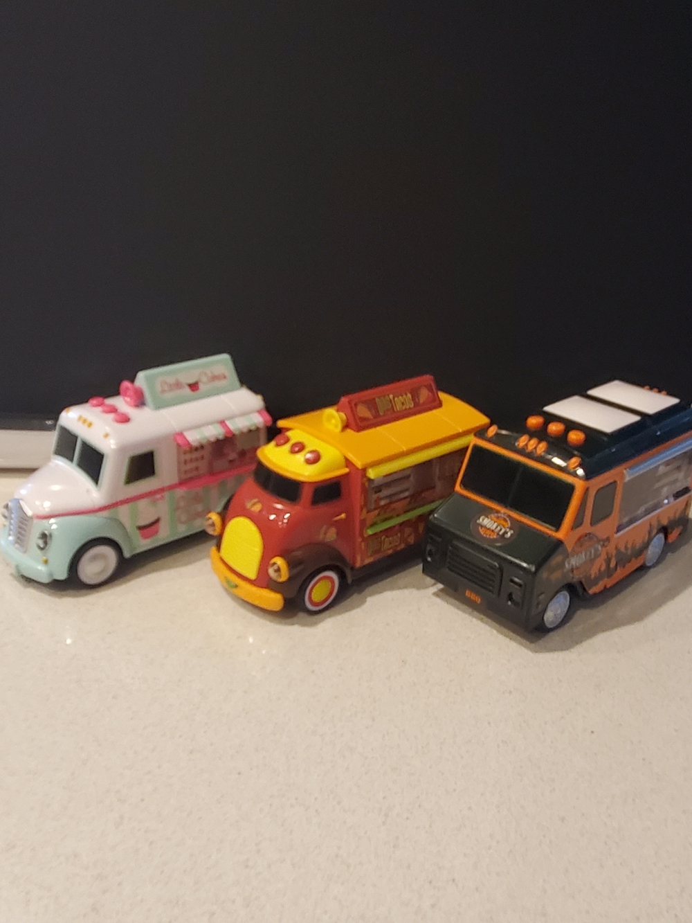 Kids Food Trucks set of 3- Lights & Sounds.